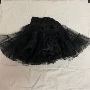Black Knee Length Petticoat 🍒